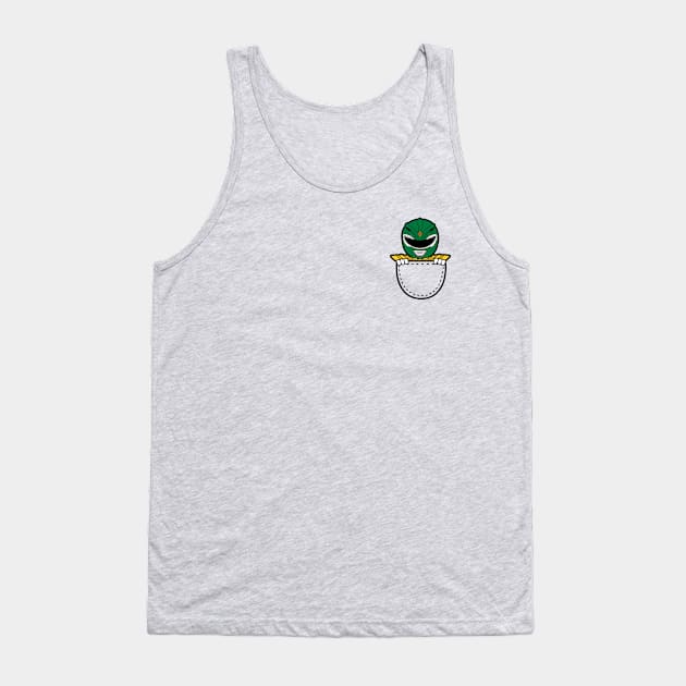 Green Ranger In The Pocket Tank Top by liora natalia